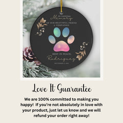 Paws Forever: Pet Memorial Ornament