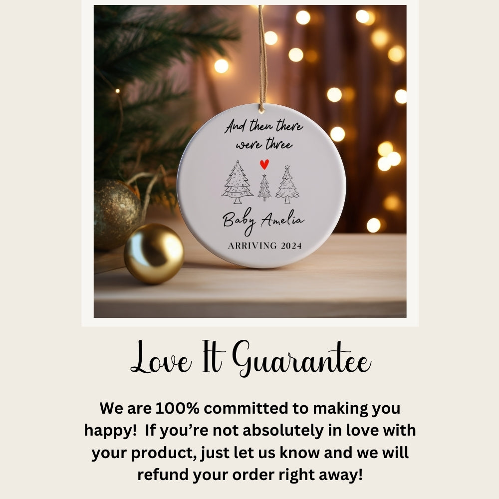 Growing Family: Personalized Baby Announcement Ornament