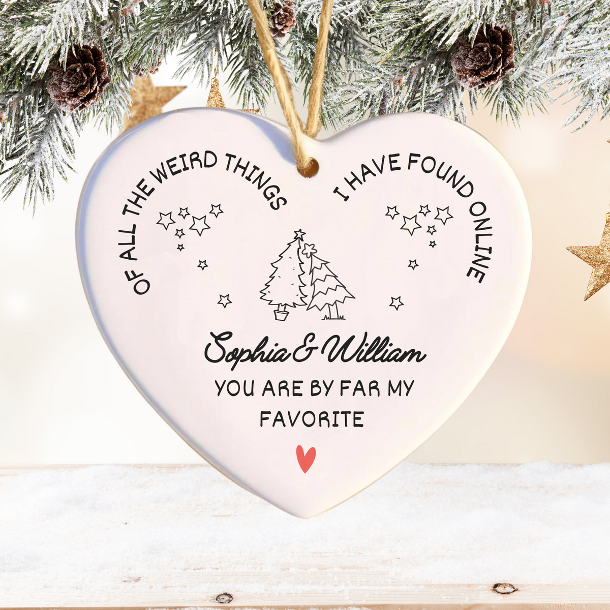 Favorite Find: Personalized Heart Ornament