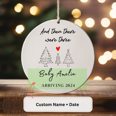 Growing Family: Personalized Baby Announcement Ornament