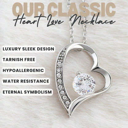 Forever Yours: Heart Necklace Gift Set for Soulmate