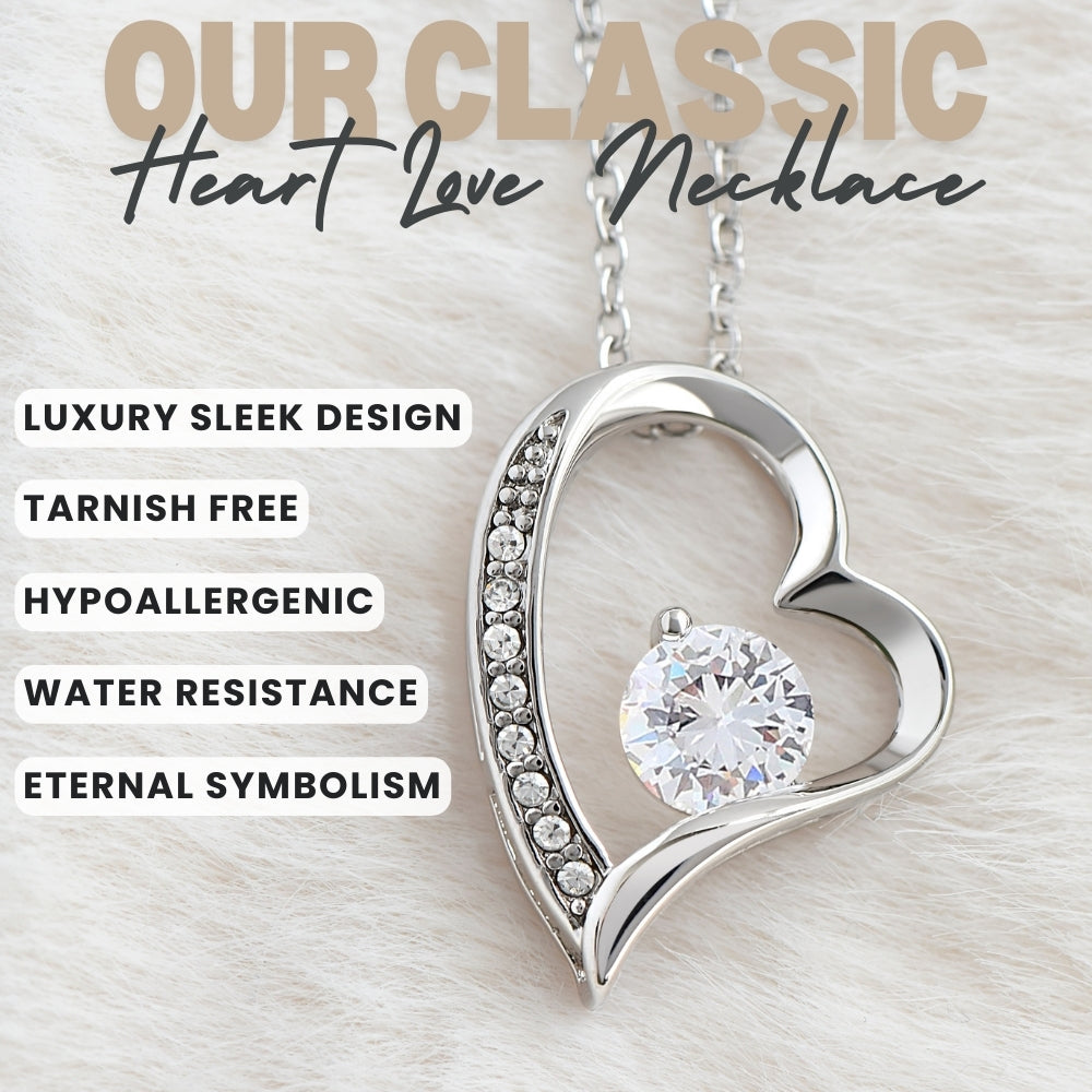 Timeless Love: Heart Necklace Gift Set for Wife