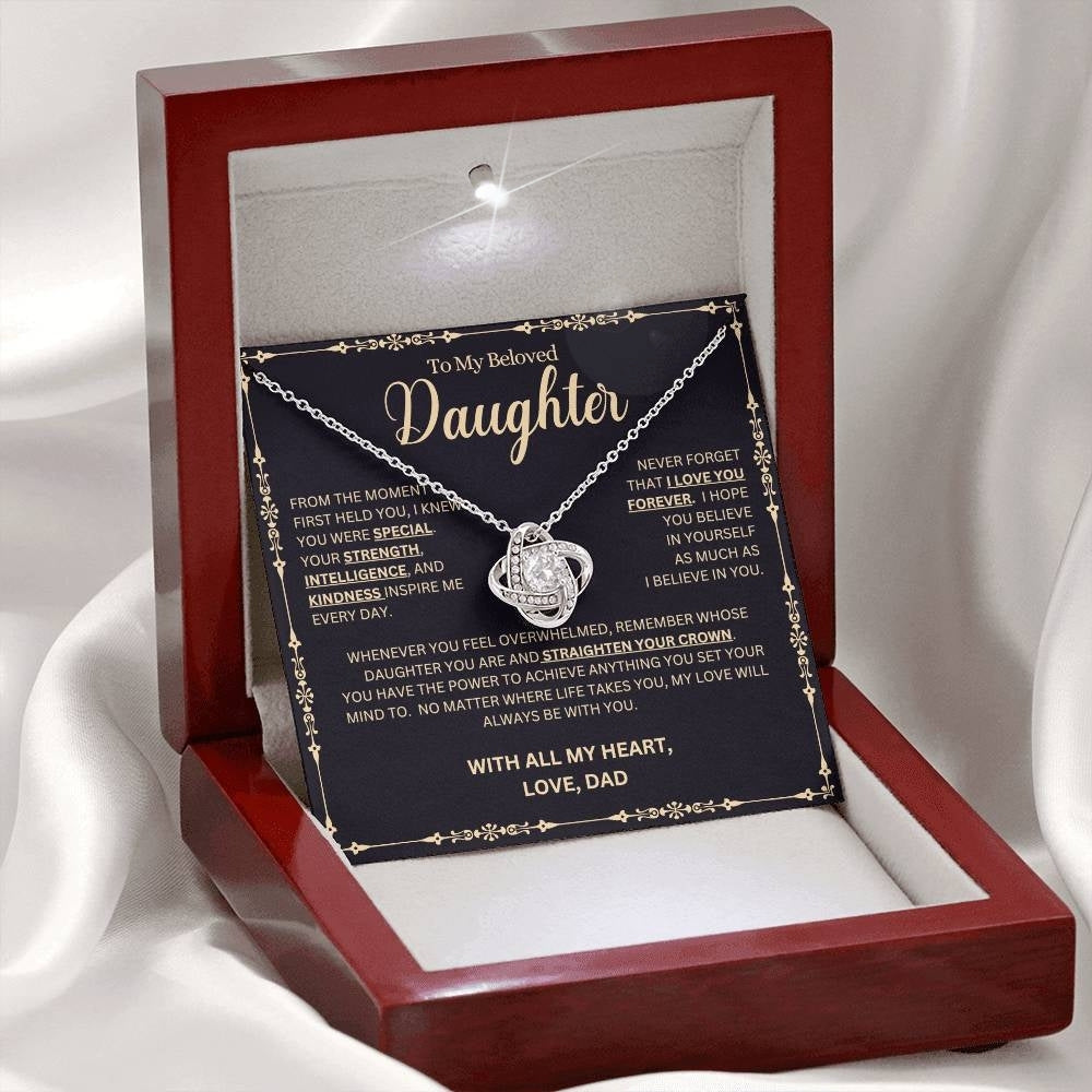 Strength and Kindness: Necklace Gift Set for Daughter