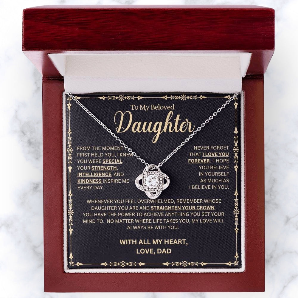 Strength and Kindness: Necklace Gift Set for Daughter