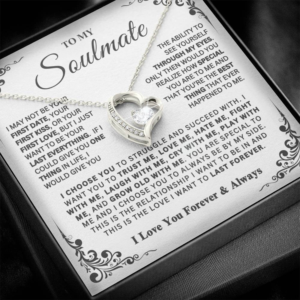 Forever Yours: Heart Necklace Gift Set for Soulmate