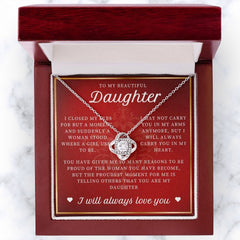 Proud Daughter: Necklace Gift Set for Daughter