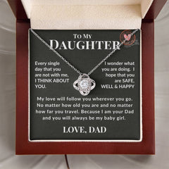 Endless Love from Dad: Necklace Gift Set for Daughter