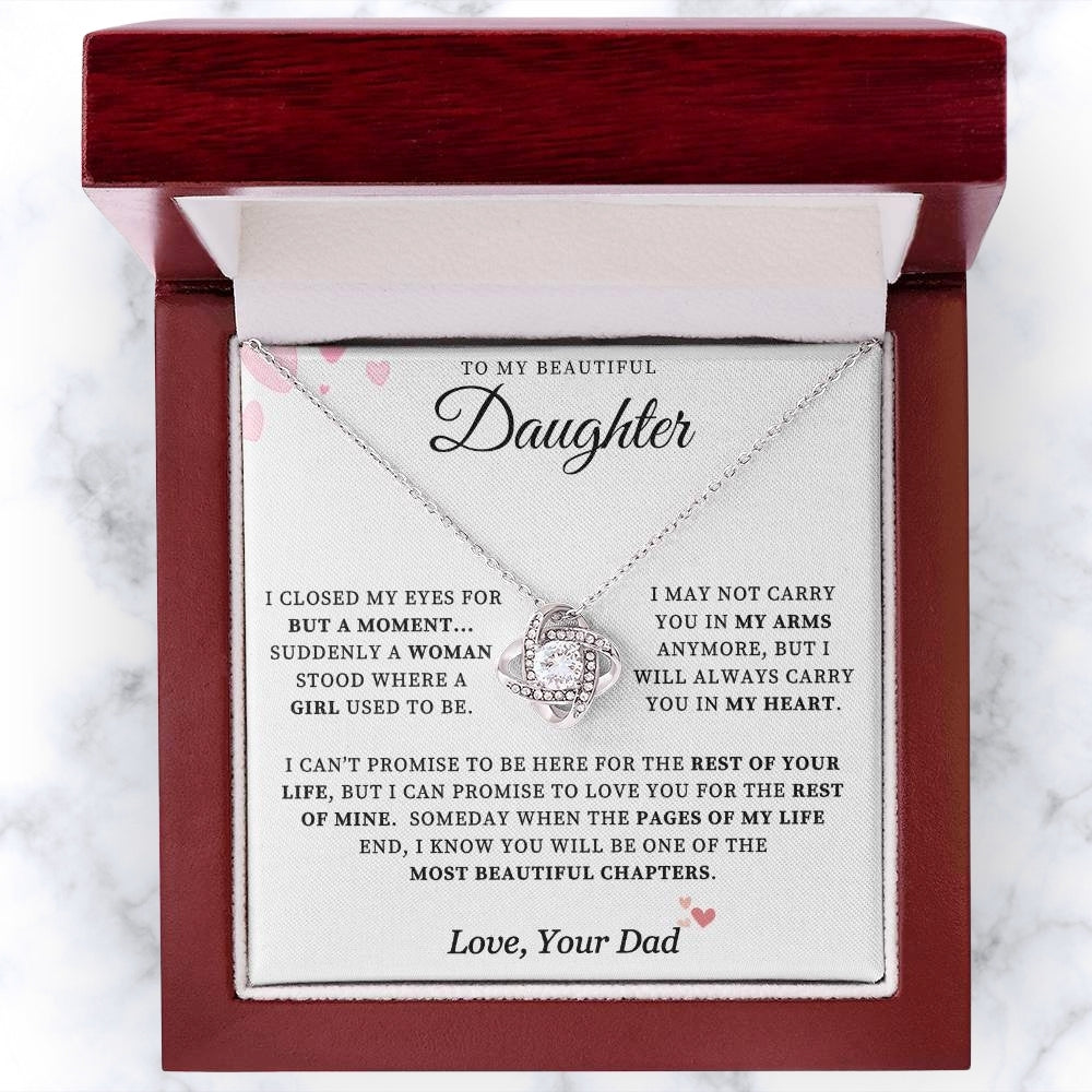 Beautiful Chapters: Necklace Gift Set for Daughter