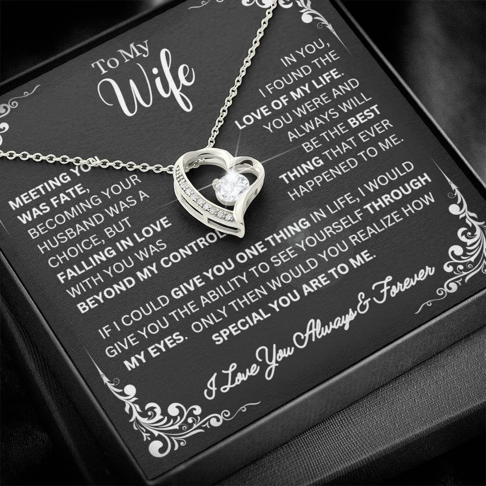 Fate and Forever: Heart Necklace Gift Set for Wife