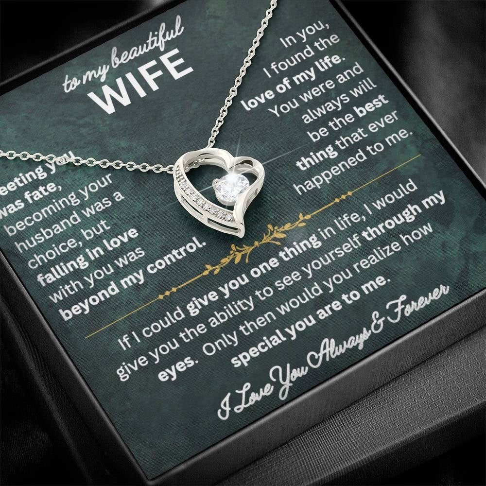 Timeless Love: Heart Necklace Gift Set for Wife