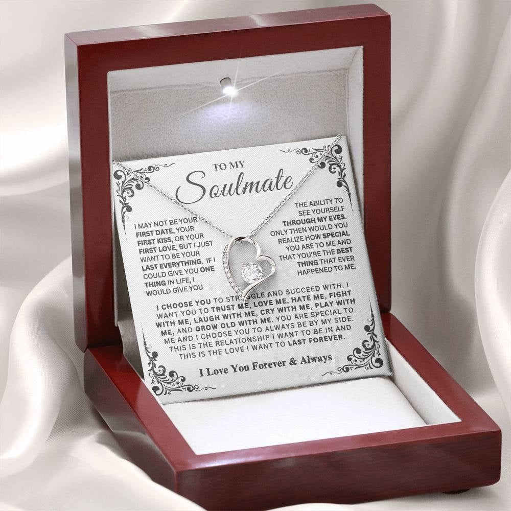 Forever Yours: Heart Necklace Gift Set for Soulmate