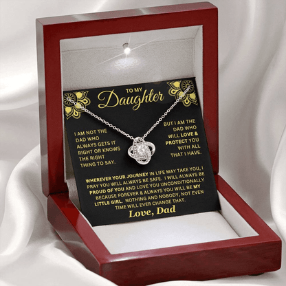 Forever My Little Girl Necklace Gift For Daughter