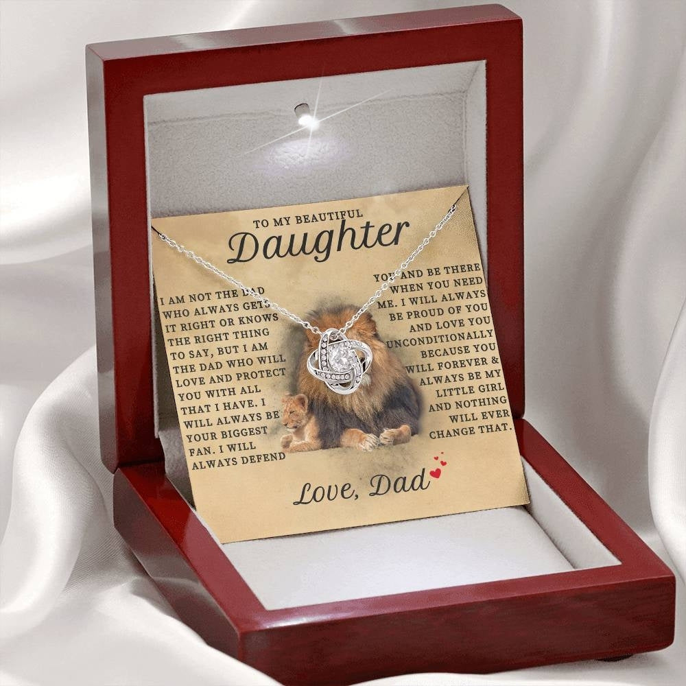 Lion Heart: Necklace Gift Set for Daughter