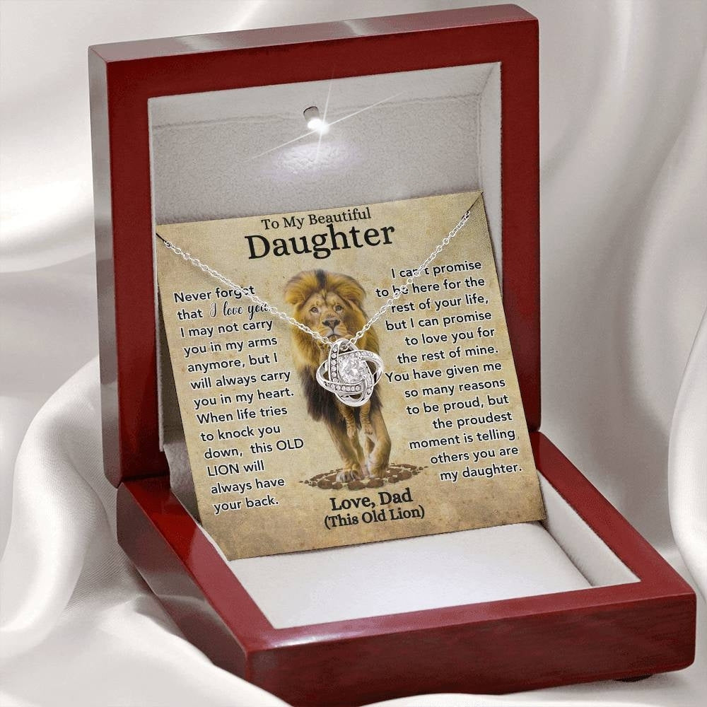 Lion's Legacy: Necklace Gift Set for Daughter