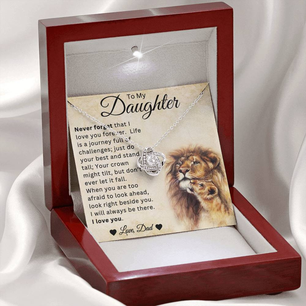 Life Is A Journey Necklace: Daughter Gift Set