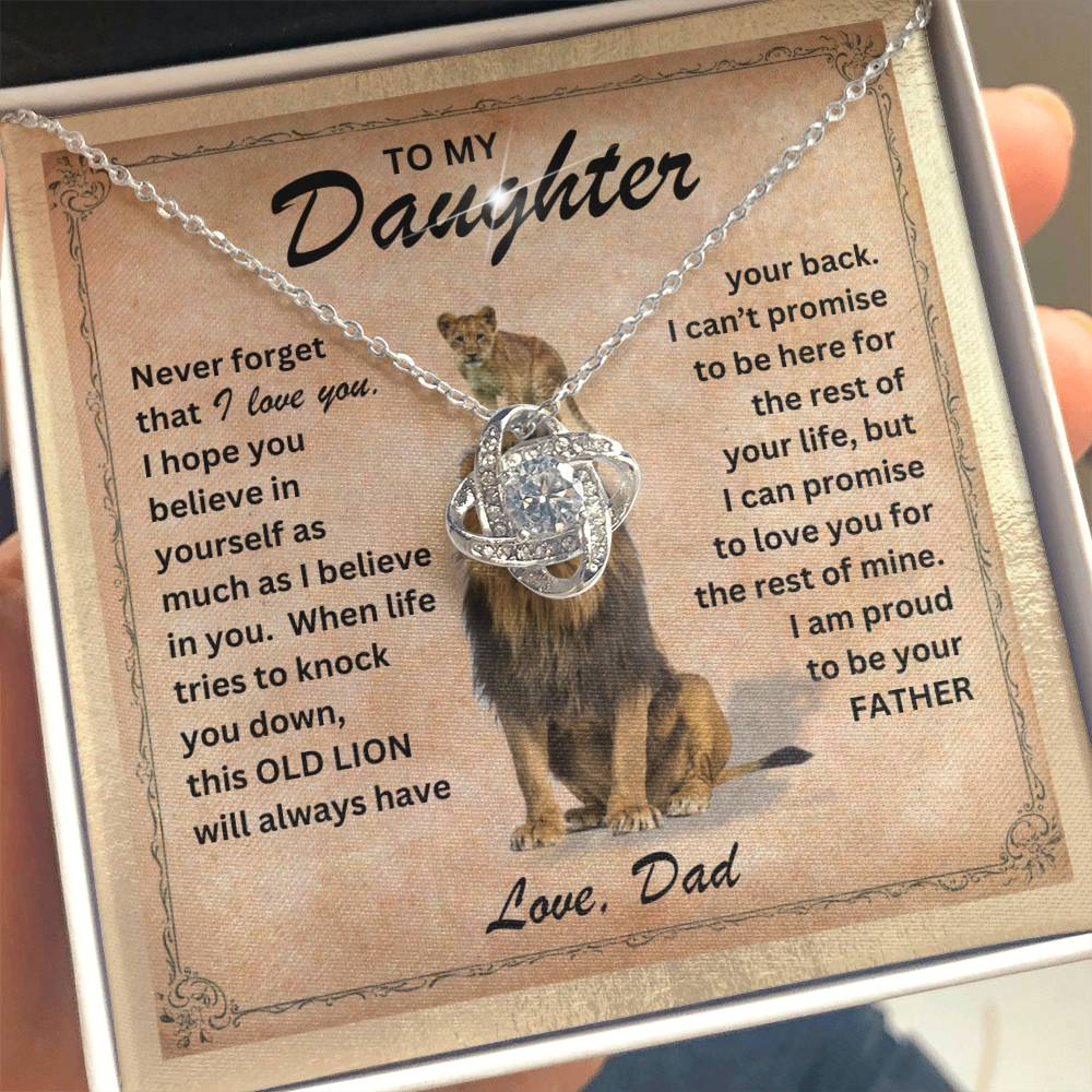 Guardian's Roar: Necklace Gift Set for Daughter