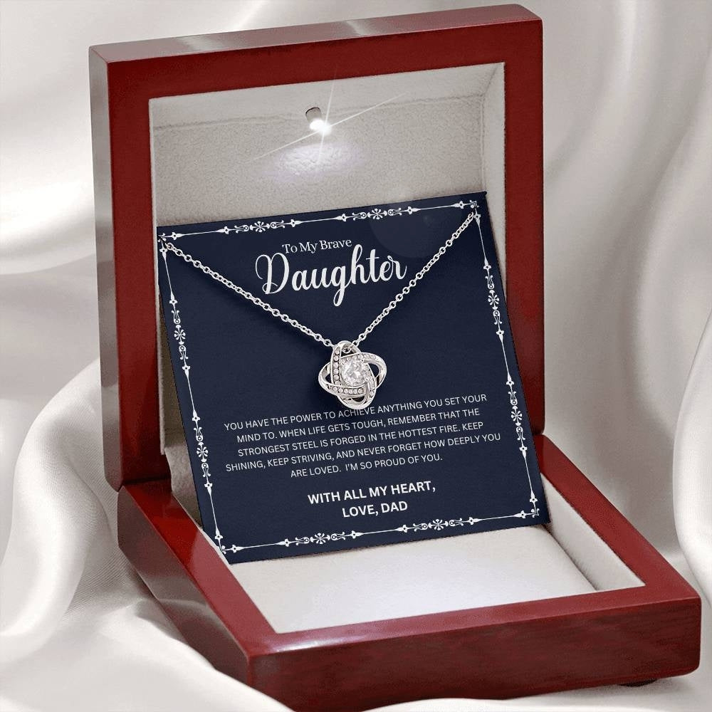 Brave Heart: Necklace Gift Set for Daughter