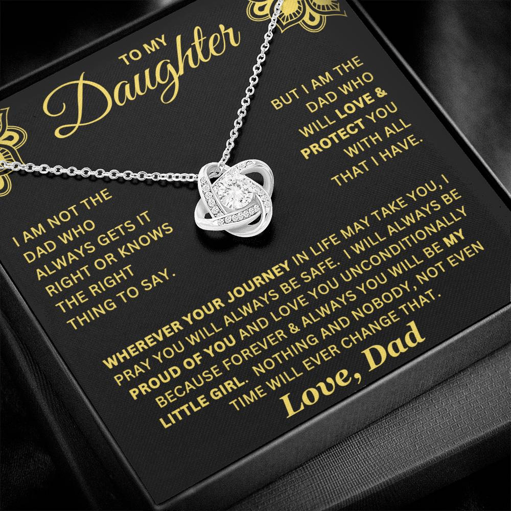 Forever My Little Girl Necklace Gift For Daughter