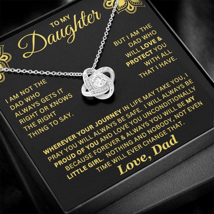 Forever My Little Girl Necklace Gift For Daughter
