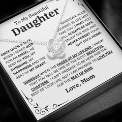 Once Upon A Time Daughter Necklace Message Card Jewelry