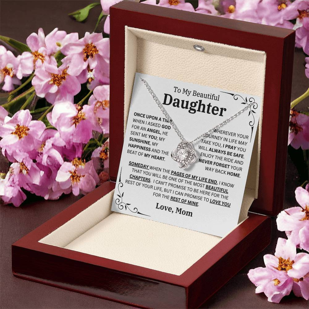 Once Upon A Time Daughter Necklace Message Card Jewelry