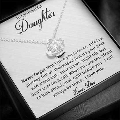 Crown of Courage Necklace Gift Set for Daughter