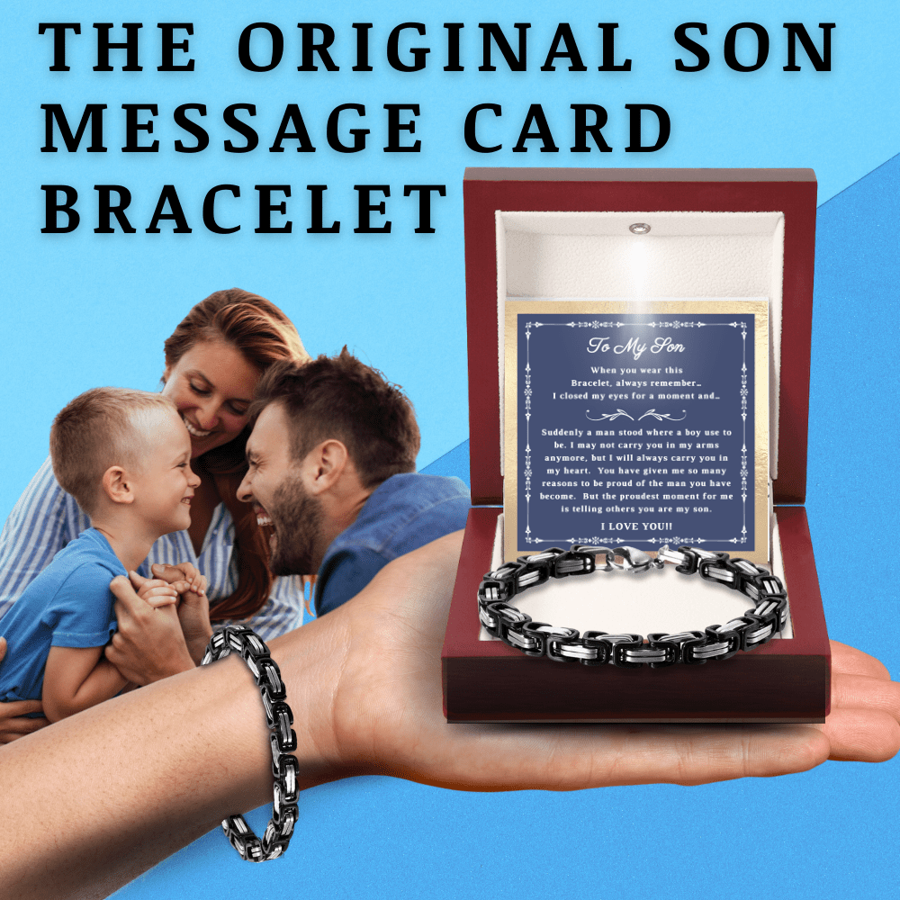 "To My Son" Bracelet: A Parent's Pride and Love
