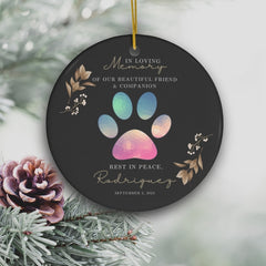 Paws Forever: Pet Memorial Ornament