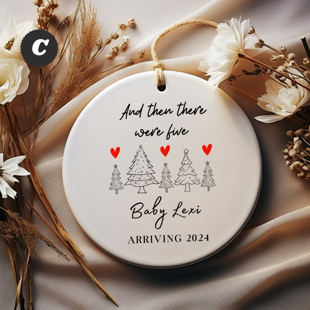 Growing Family: Personalized Baby Announcement Ornament