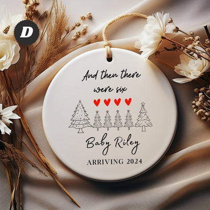 Growing Family: Personalized Baby Announcement Ornament