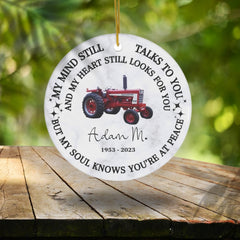 Heartfelt Harvest: Personalized Memorial Ornament