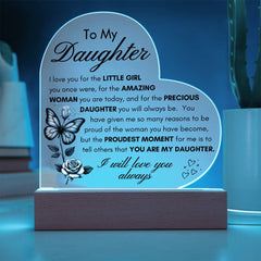 My Precious Daughter LED Acrylic Plaque