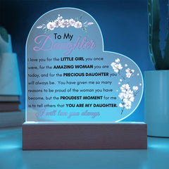 Everlasting Love Daughter LED Acrylic Plaque