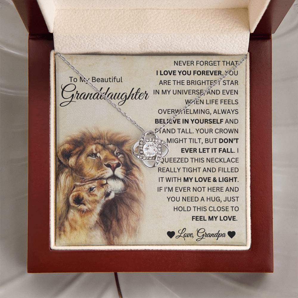 Granddaughter Everlasting Bond Necklace Gift